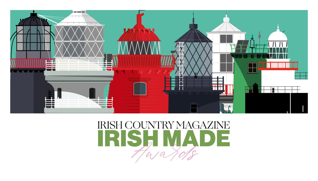 Our lighthouses of Ireland wall art collection, selected for the Irish Made Awards 2022