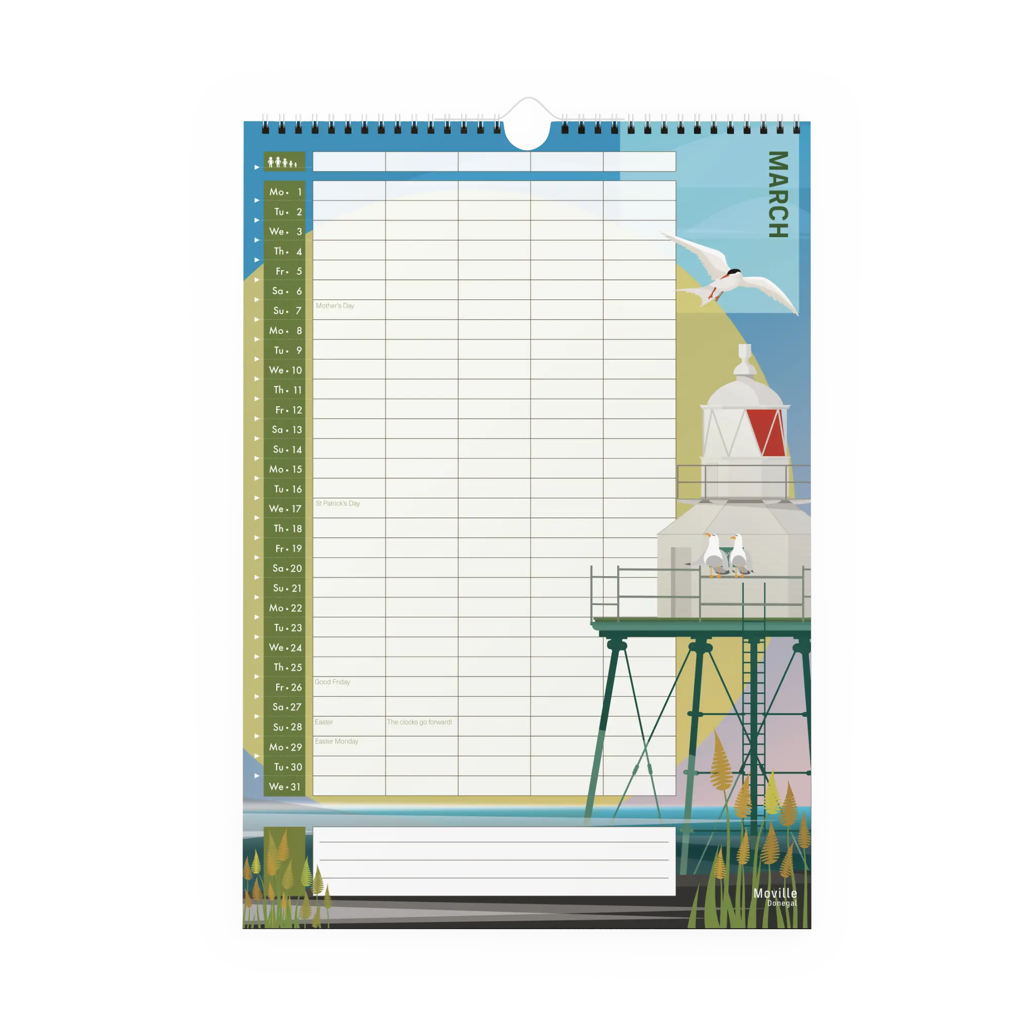 2027 Lighthouses of Ireland Calendar