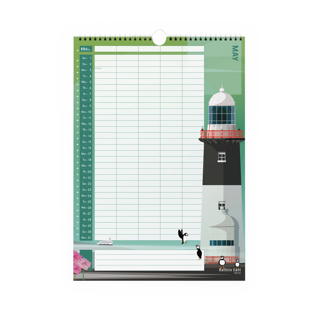 2027 Lighthouses of Ireland Calendar