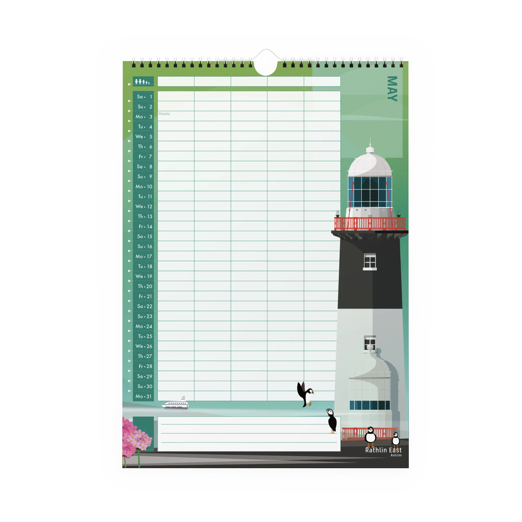 2027 Lighthouses of Ireland Calendar