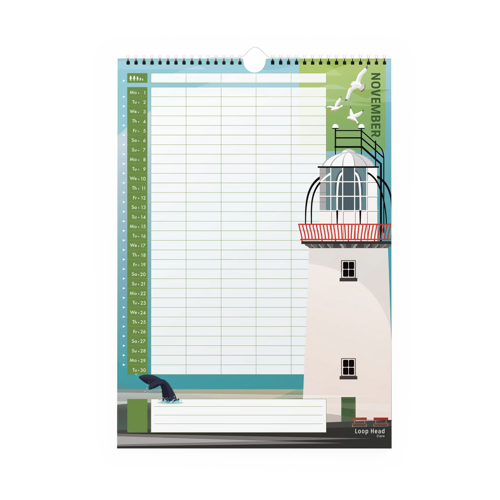 2027 Lighthouses of Ireland Calendar