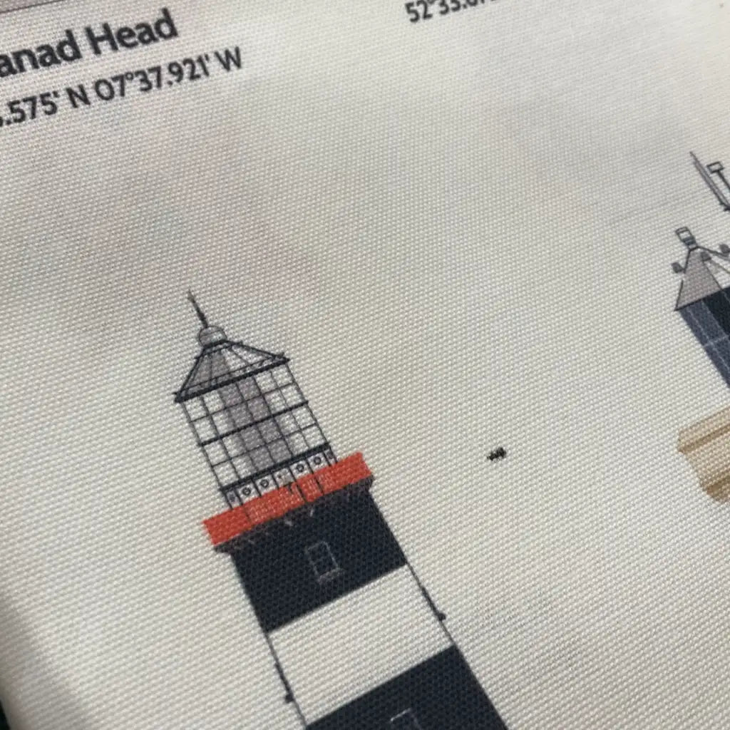 12 Lighthouses of Ireland tea towel (seconds)