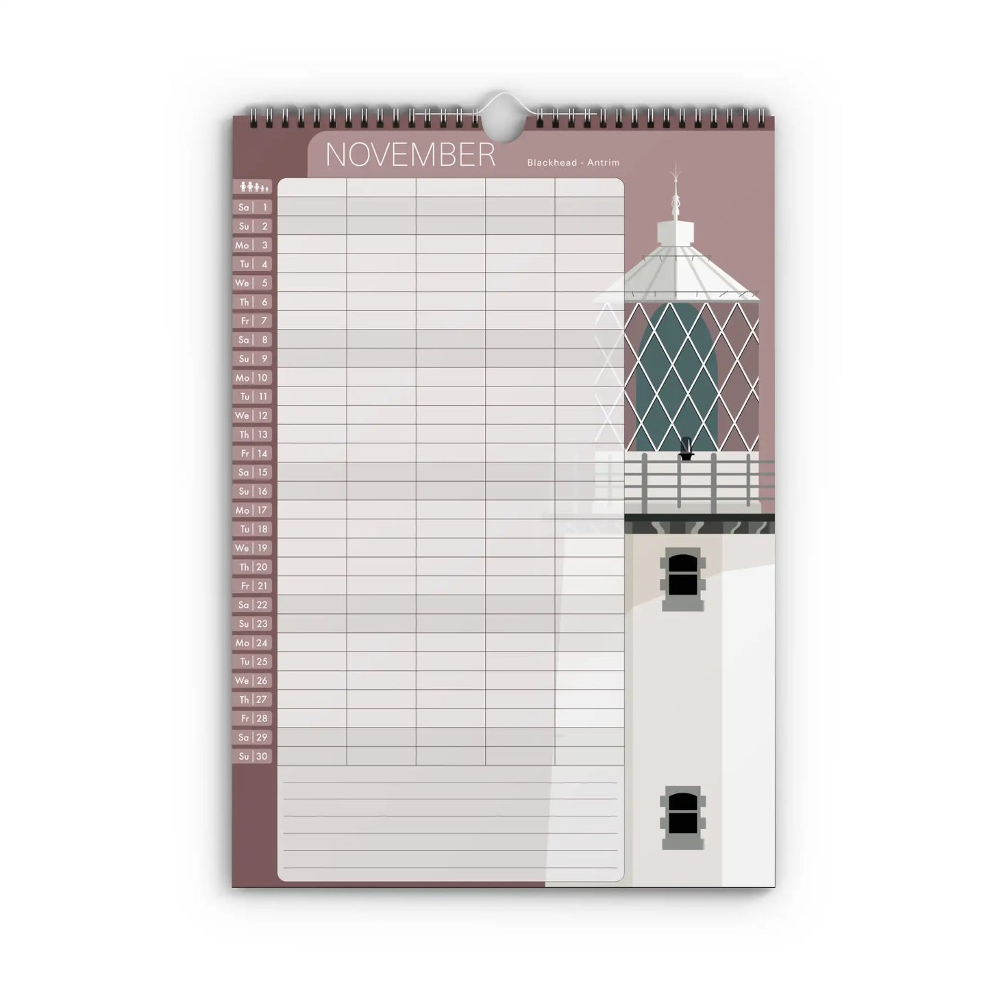 2025 Lighthouses of Ireland Family Calendar