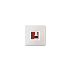 Illustration of a white lighthouse on a red background