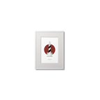 Framed artwork of a lighthouse design on a white background