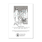 Colourful print based from the Great Lighthouses of Ireland jigsaw puzzle.