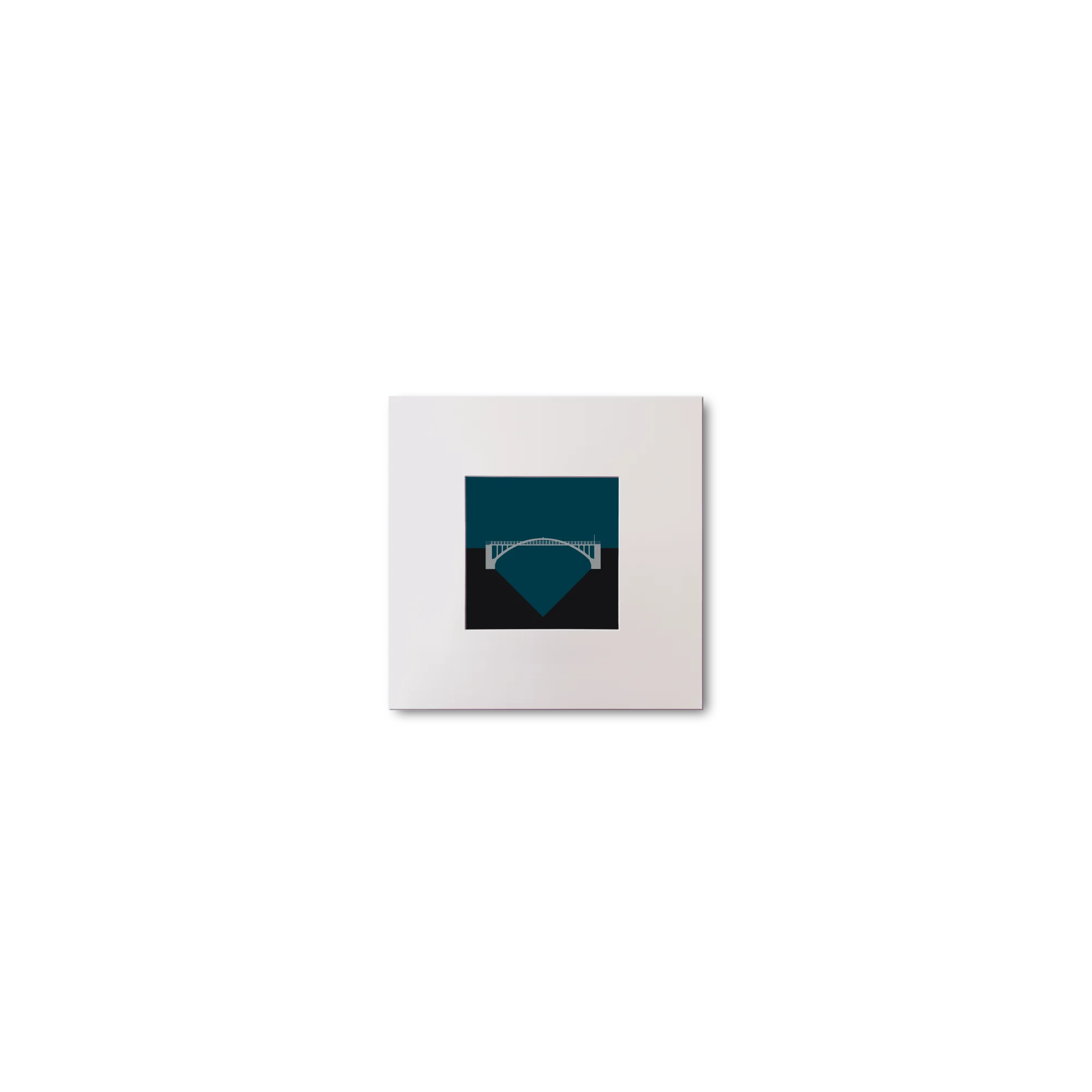 Artwork of Mizen Head  bridge on a midnight blue background