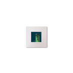 Illustration of North Bull lighthouse on a midnight blue background, mounted and measuring 10x10cm.