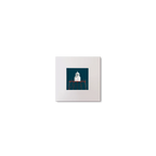 Illustration of Spitbank lighthouse on a midnight blue background, mounted and measuring 10x10cm.