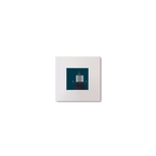 Illustration of Slyne Head lighthouse on a midnight blue background, mounted and measuring 10x10cm.