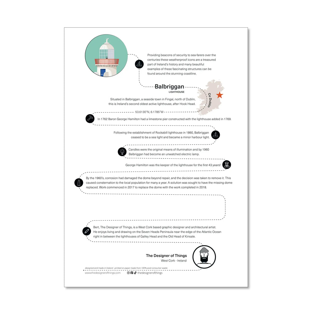 Balbriggan Lighthouse info sheet