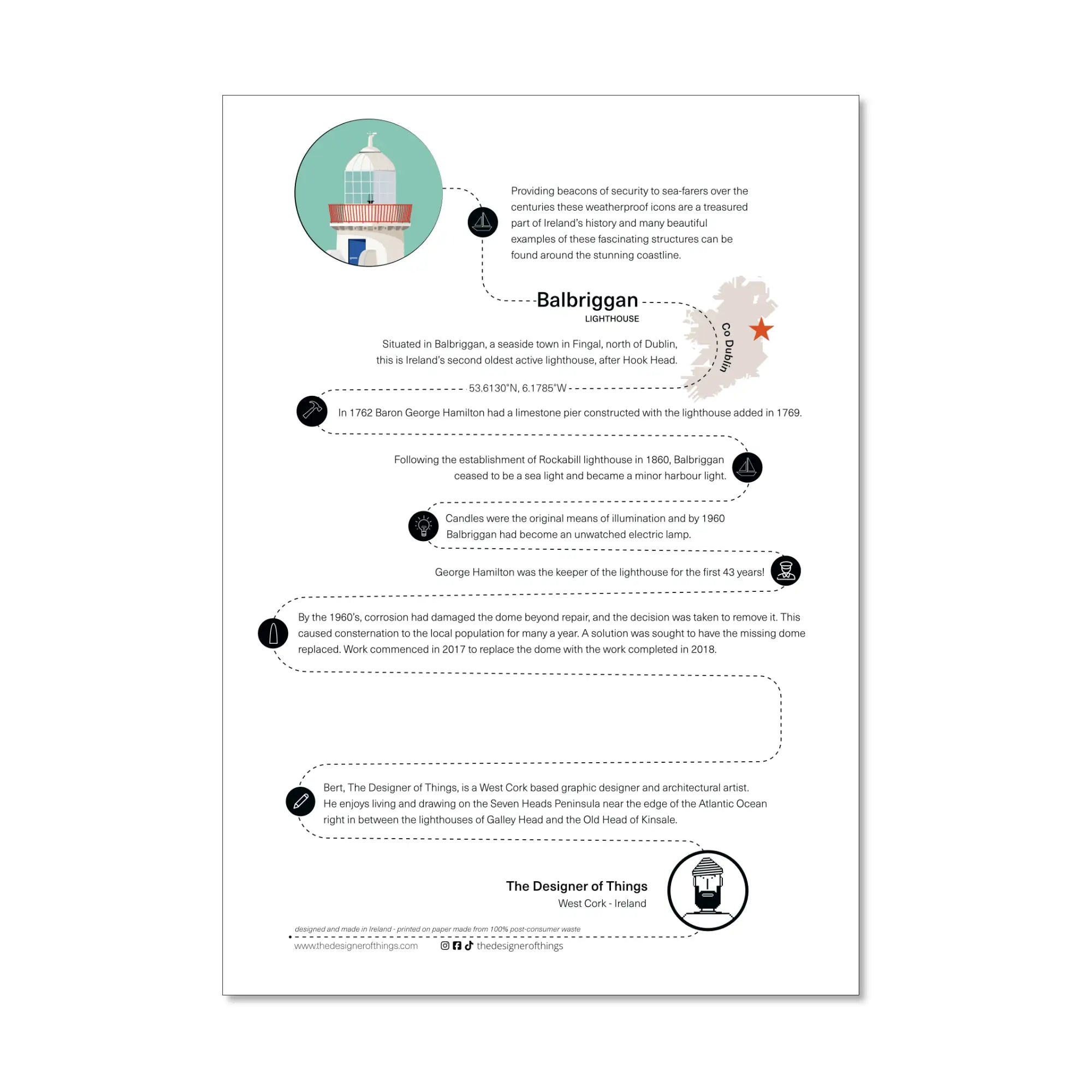 Balbriggan Lighthouse info sheet