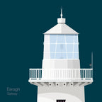 Illustration Eeragh lighthouse on a midnight blue background