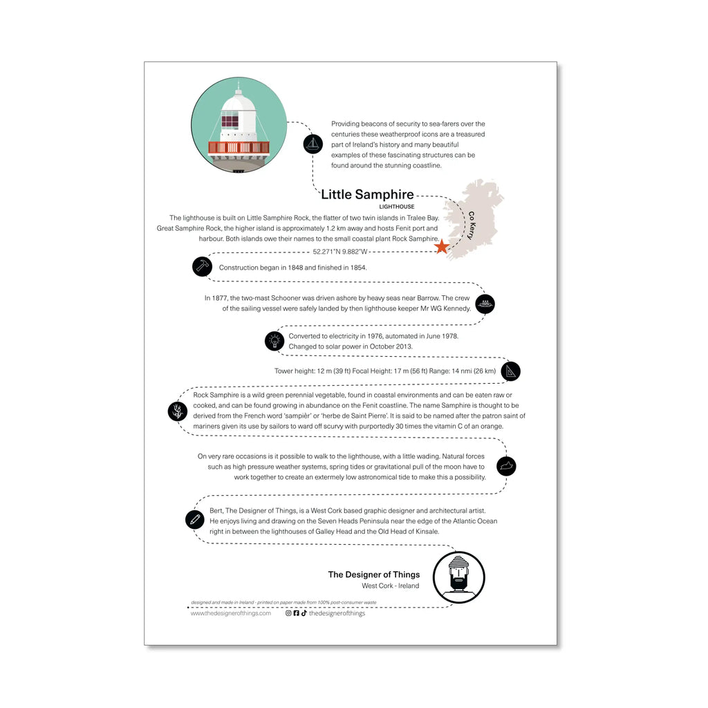 Little Samphire lighthouse, info sheet