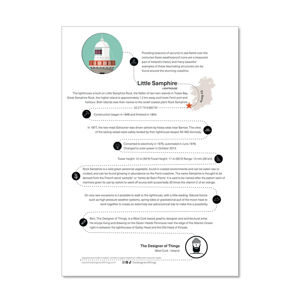 Little Samphire lighthouse, info sheet