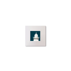 Illustration  Duncannon North lighthouse on a midnight blue background, mounted and measuring 10x10cm.