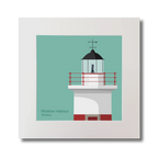 Lighthouse illustration on a teal background with 'Wicklow Harbour' text.