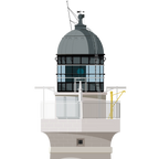 Detail of  an Illustration of a Scottish lighthouse