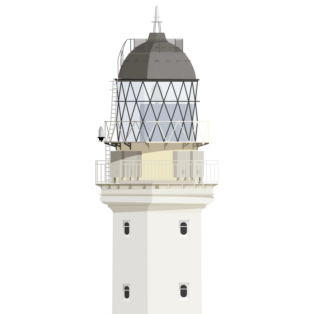 Detail of  an Illustration of a Scottish lighthouse