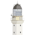 Detail of  an Illustration of a Scottish lighthouse