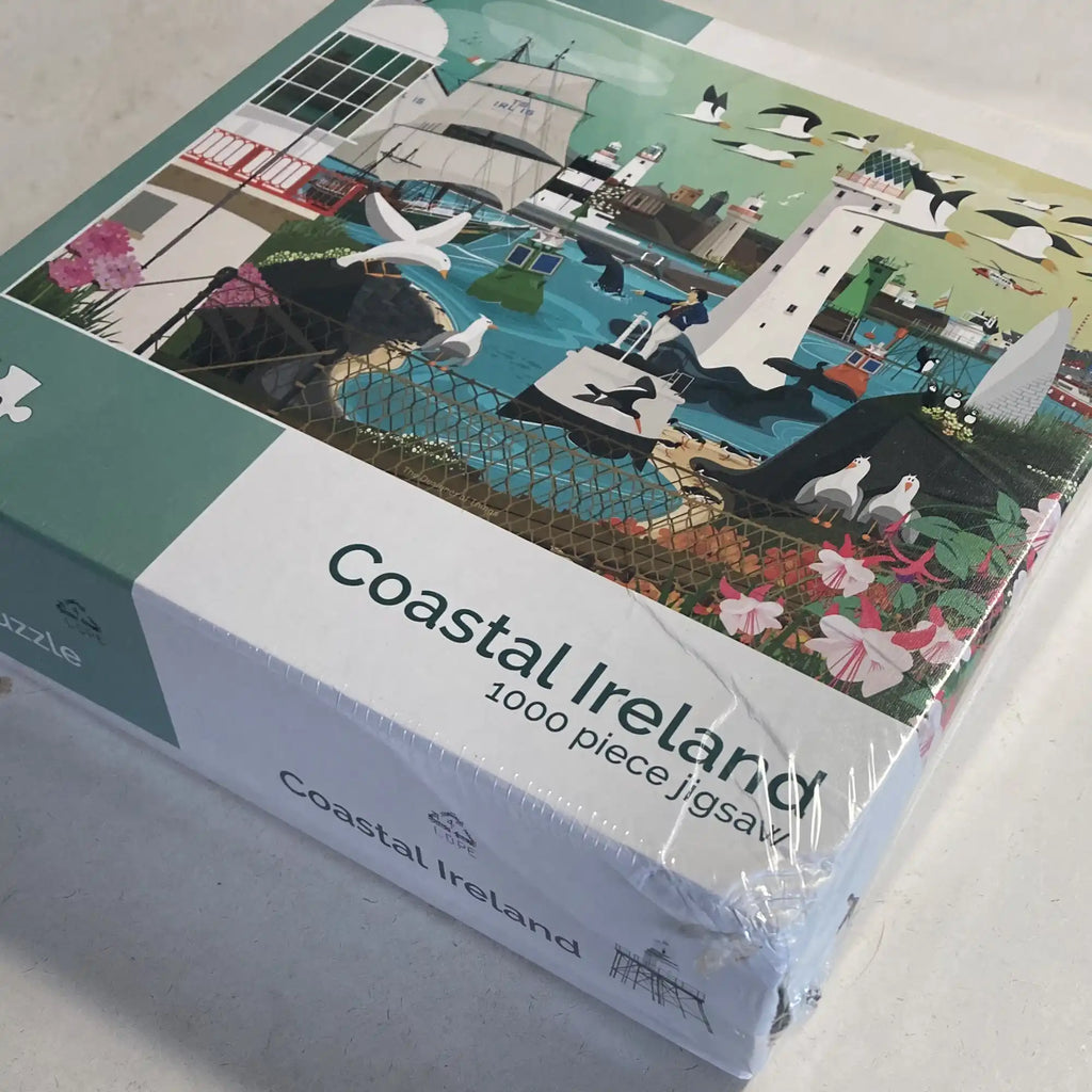 Damaged on the corner, jigsaw packaging