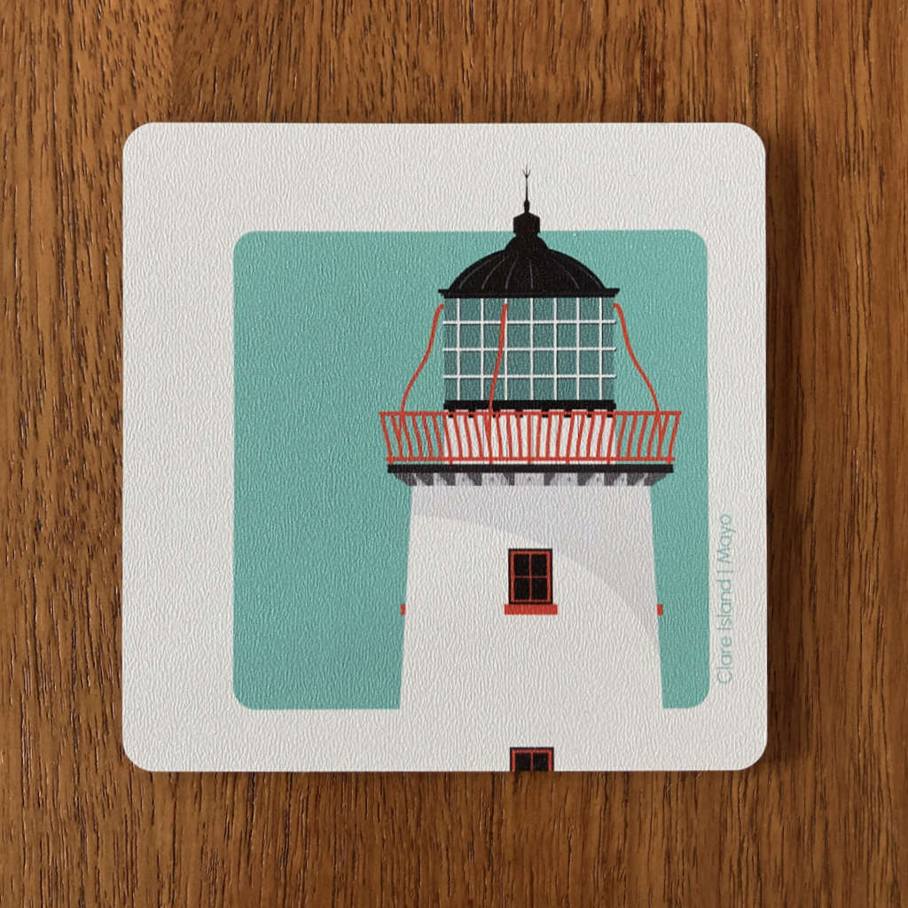 4 Coaster Set - Lighthouses of Ireland