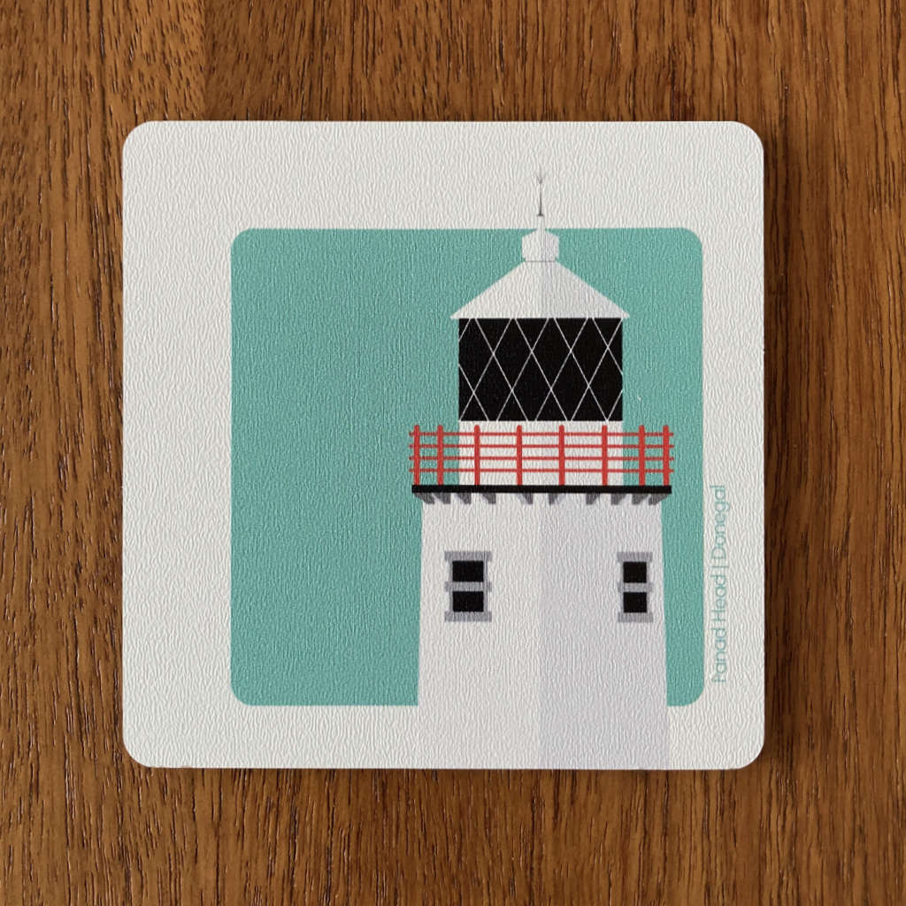 4 Coaster Set - Lighthouses of Ireland