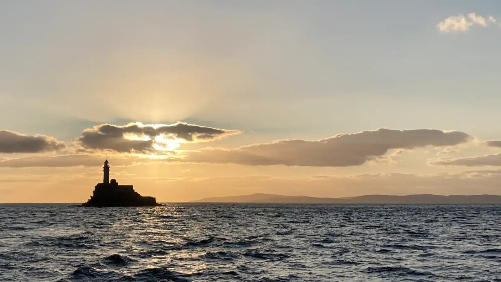 Fastnet lighthouse at sunset