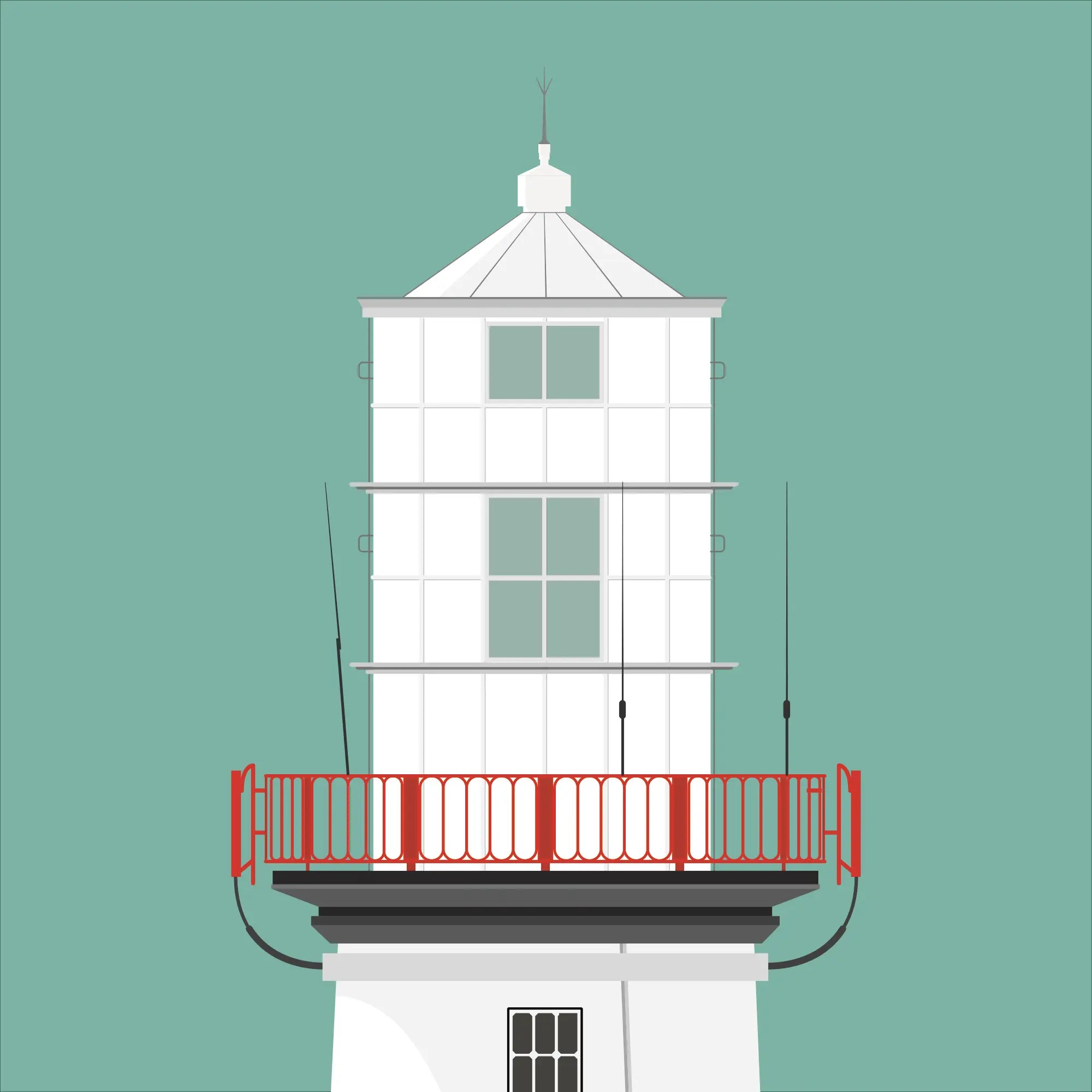 Galley Head lighthouse, County Cork, Ireland detail