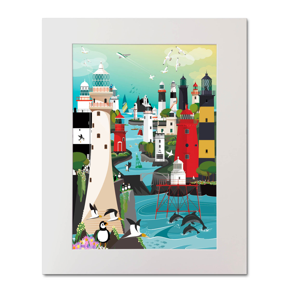 Lighthouses of Ireland Lighthouse, Ireland Wall Art Print – The ...