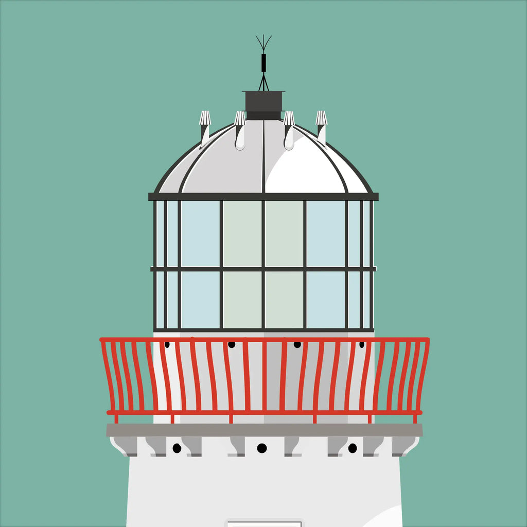 Mutton Island lighthouse, County Galway, Ireland detail