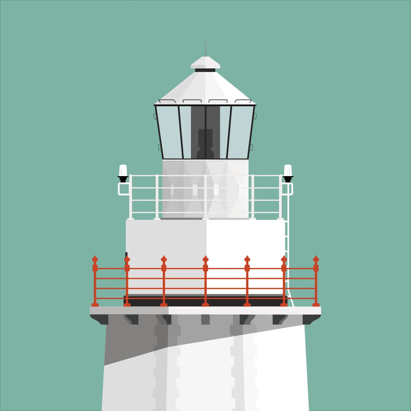 Bull Rock lighthouse, County Cork, Ireland detail