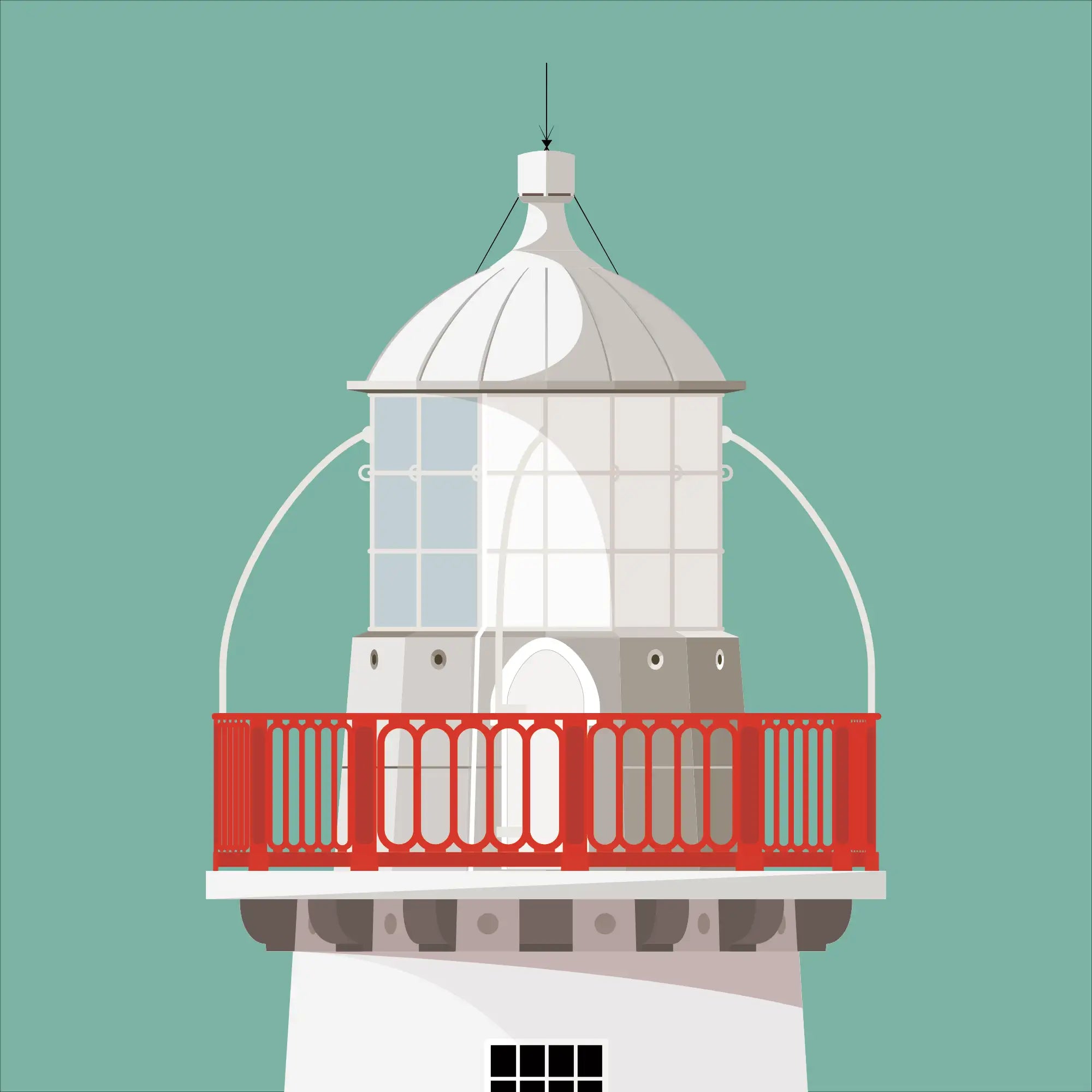 Youghal lighthouse, County Cork, Ireland detail