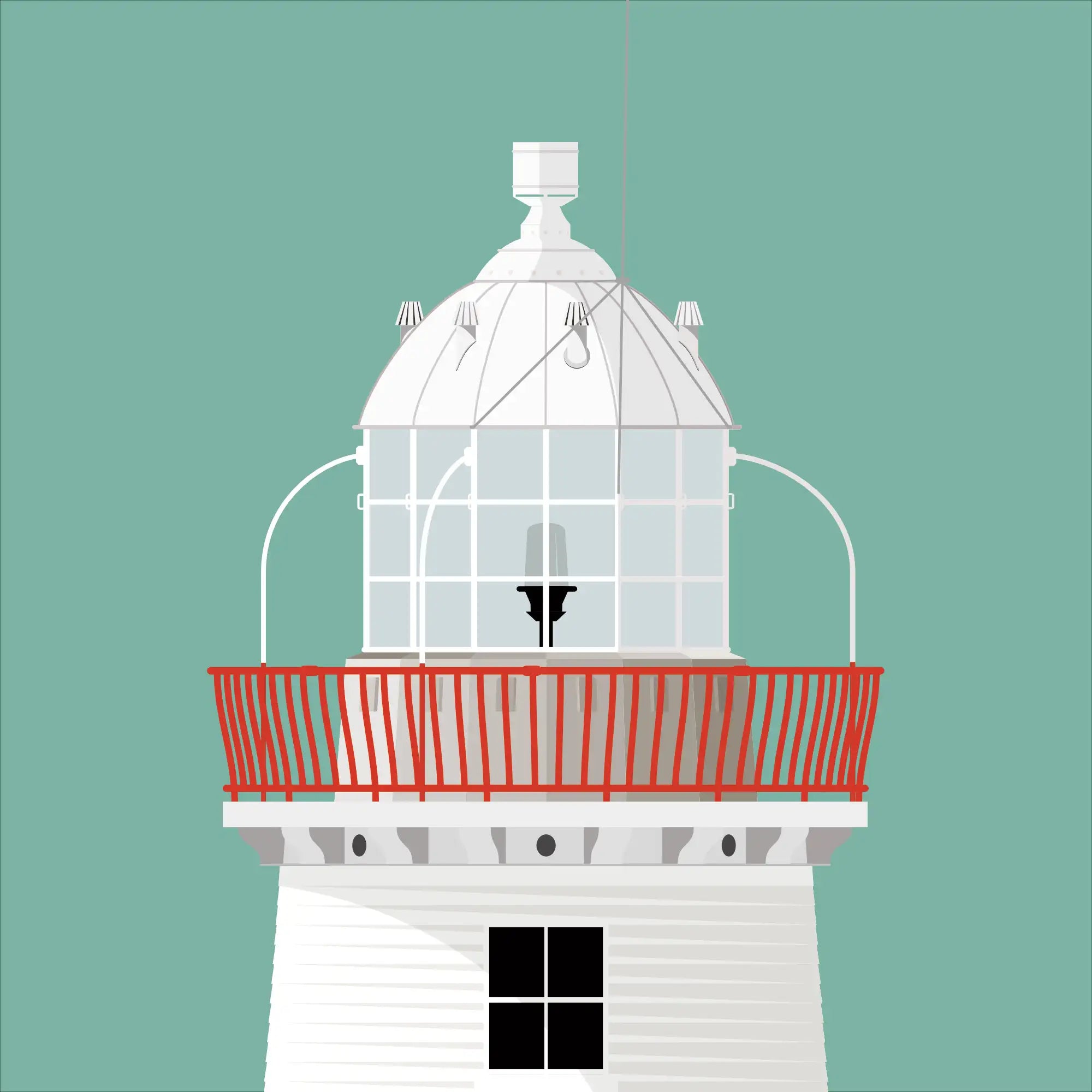 Blackhead lighthouse, County Mayo, Ireland detail