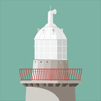 Oyster Island lighthouse, County Sligo, Ireland detail