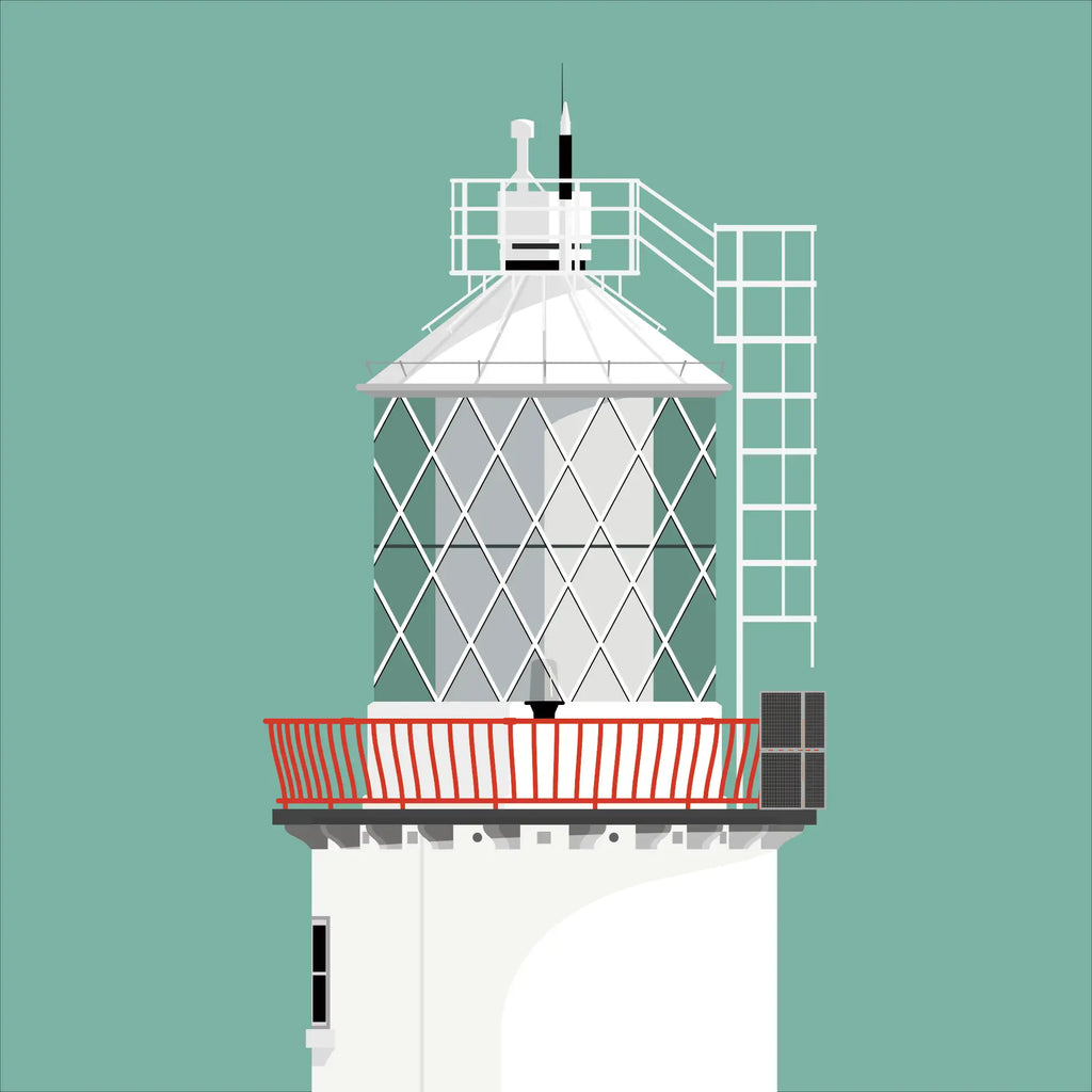 The Maidens lighthouse, County Antrim, Ireland detail