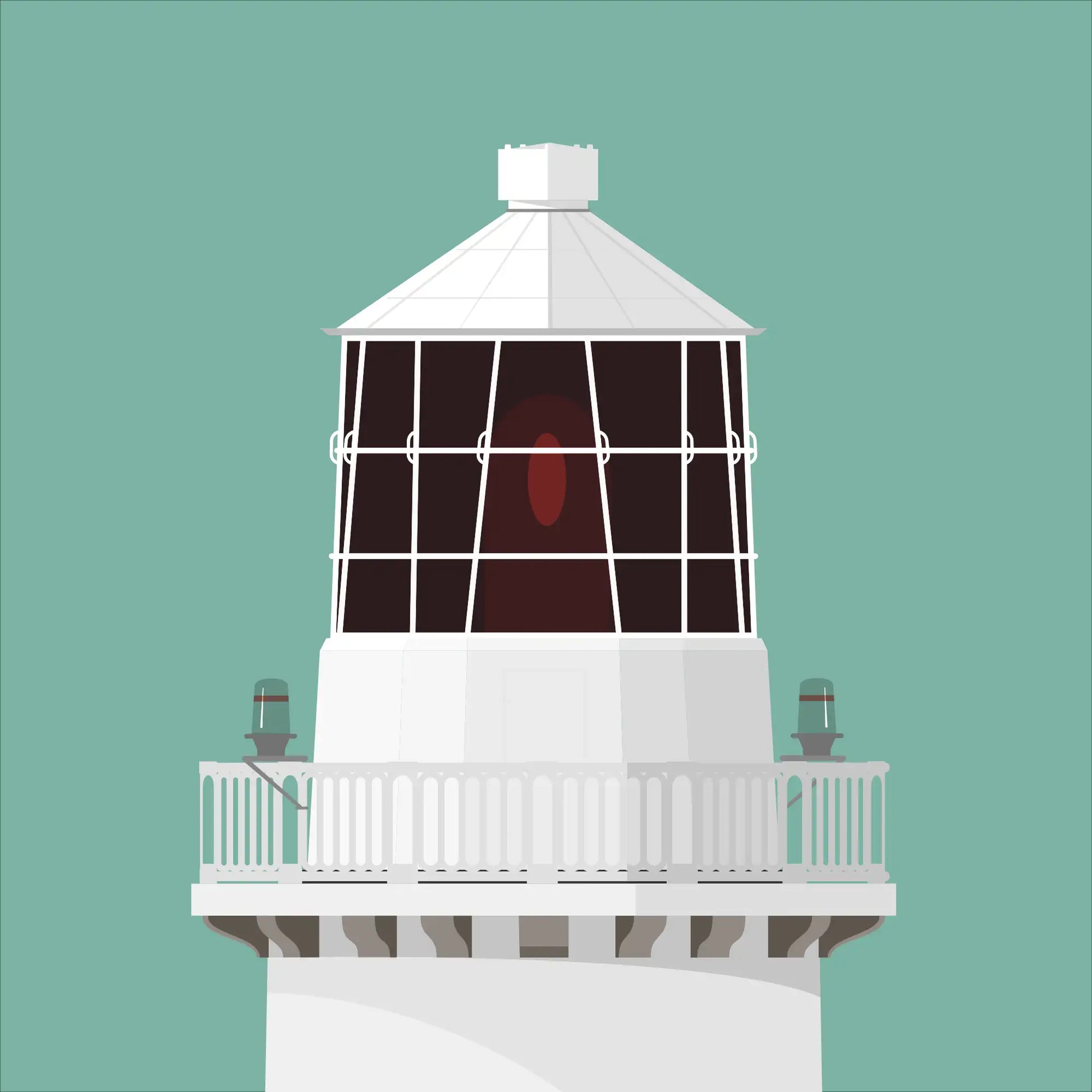 Rockabill lighthouse, County Dublin, Ireland detail