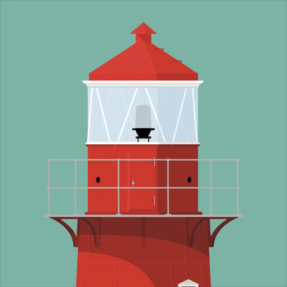Rosslare Harbour lighthouse, County Wexford, Ireland detail