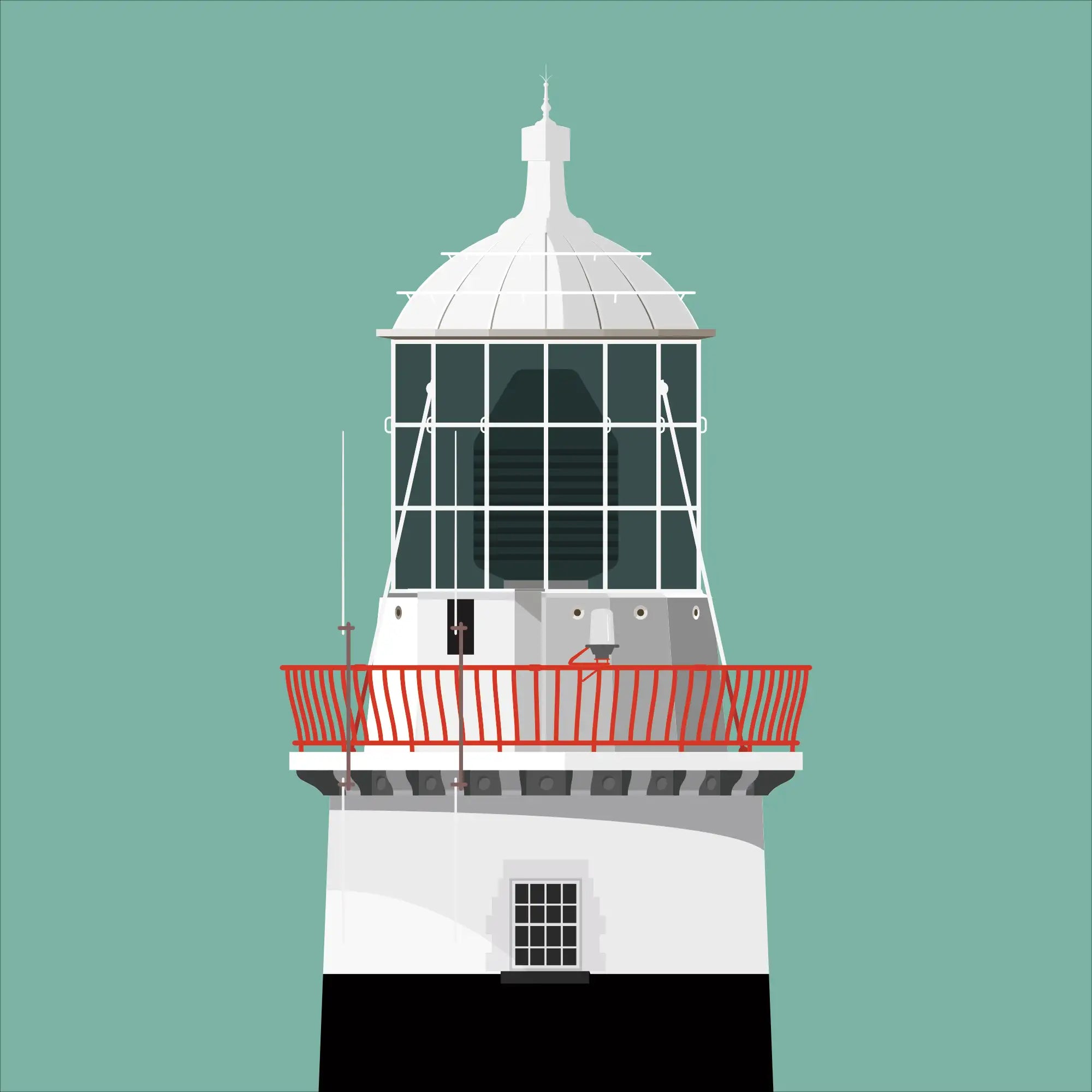 Mine Head lighthouse, County Waterford, Ireland detail