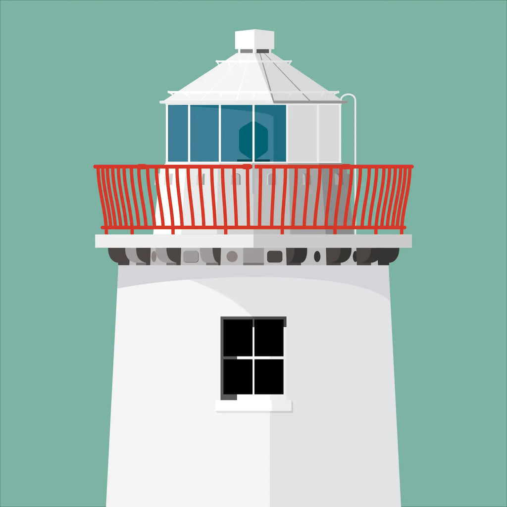 Kilcredaun lighthouse, County Clare, Ireland detail