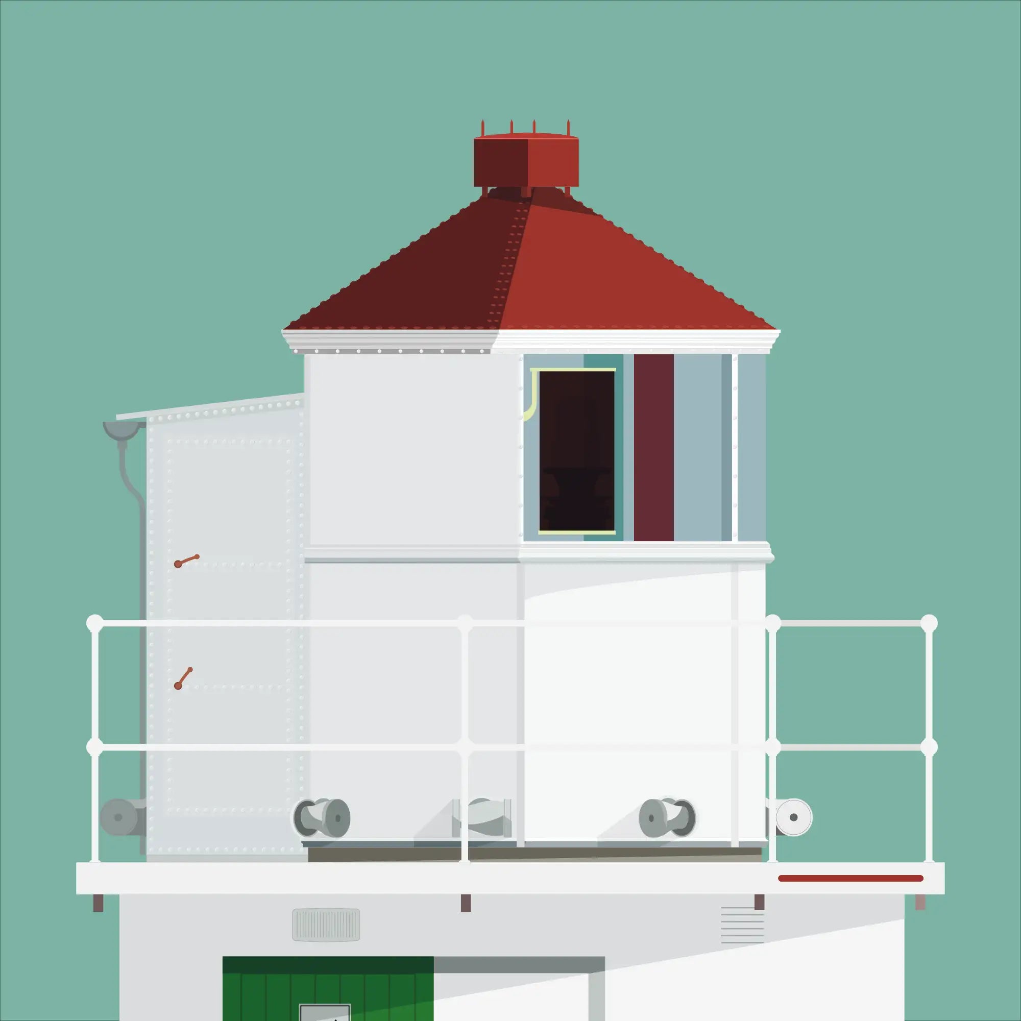 Charles Fort lighthouse, County Cork, Ireland detail