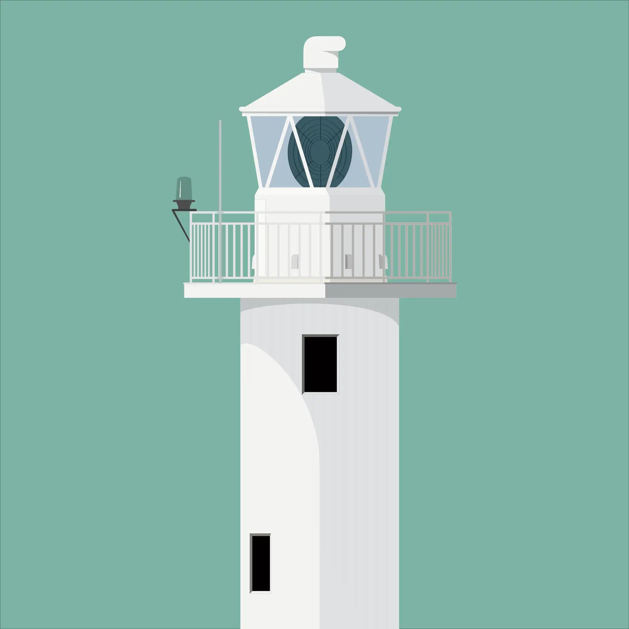 Inishtrahull lighthouse, County Donegal, Ireland detail