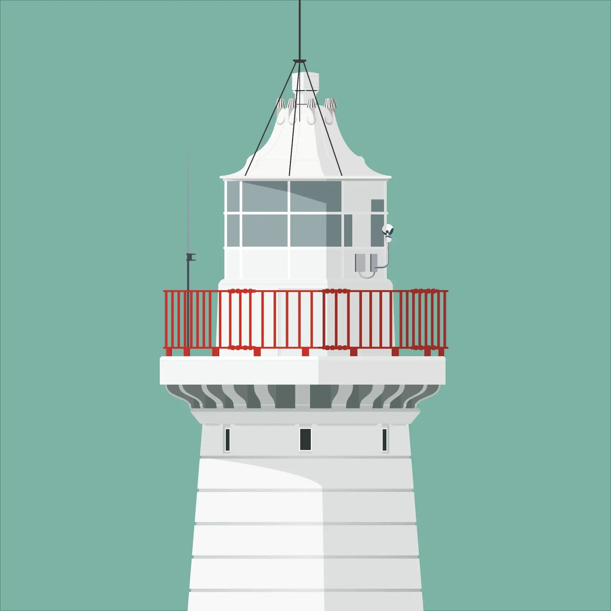 Donaghadee lighthouse, County Down, Ireland detail