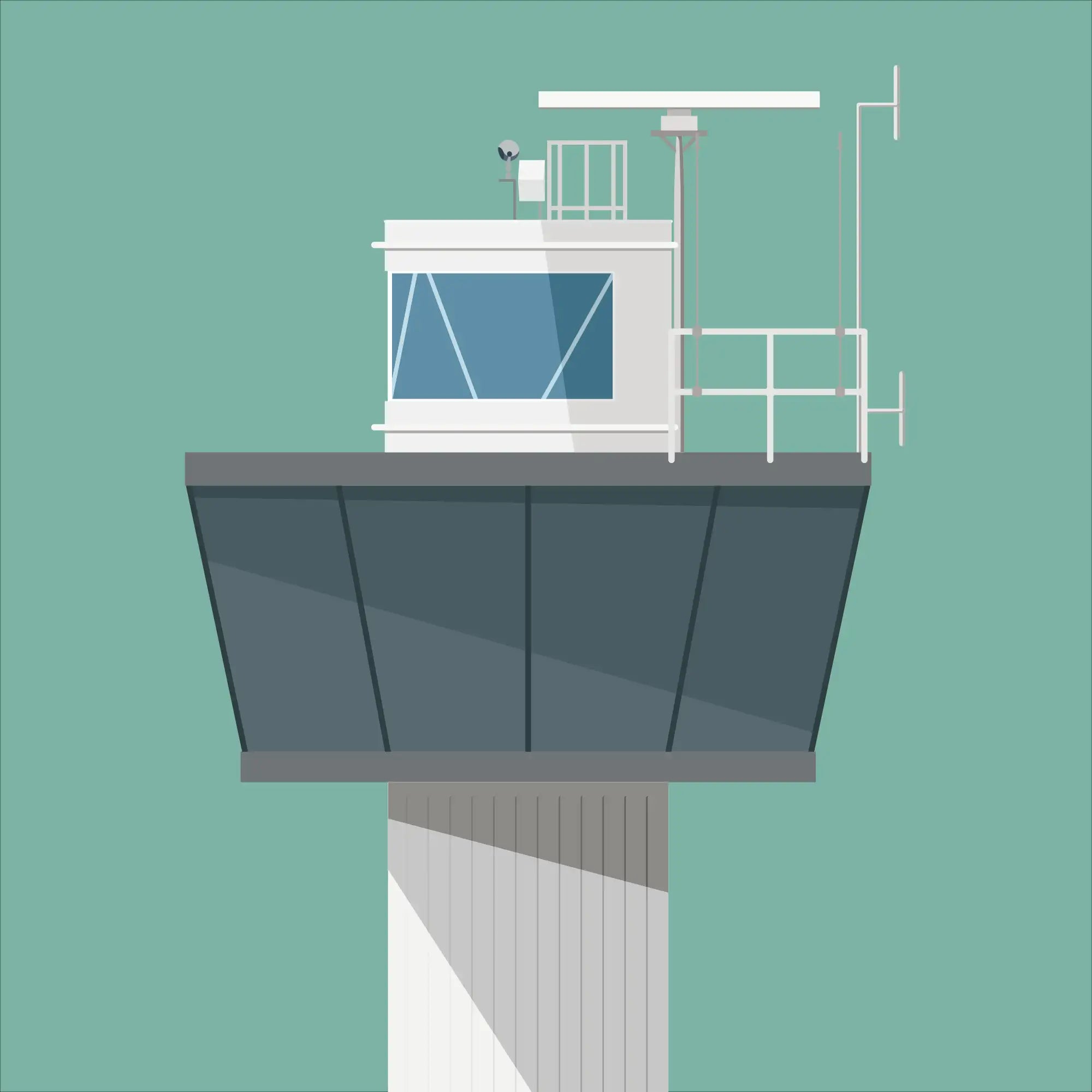 Ferris Point lighthouse, County Antrim, Ireland detail