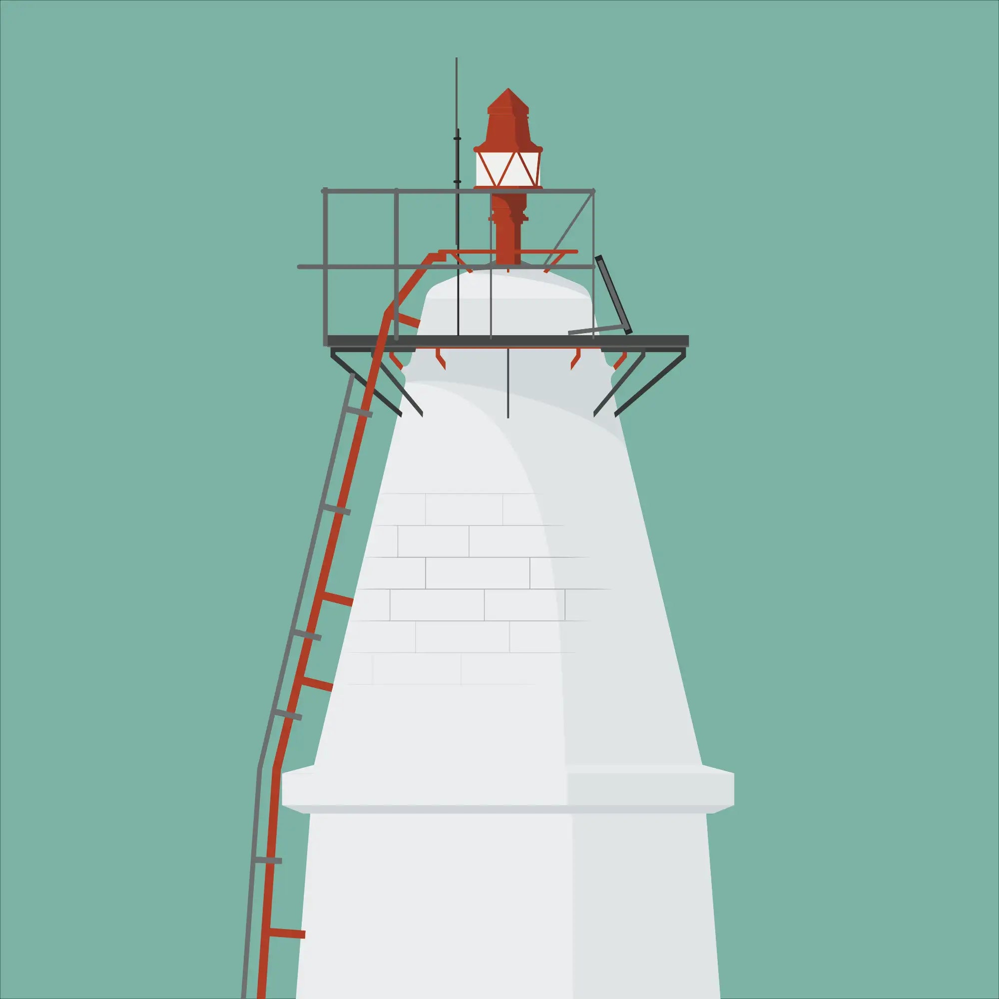 Copper Point lighthouse, County Cork, Ireland detail