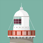 Little Samphire Island lighthouse, County Kerry, Ireland detail