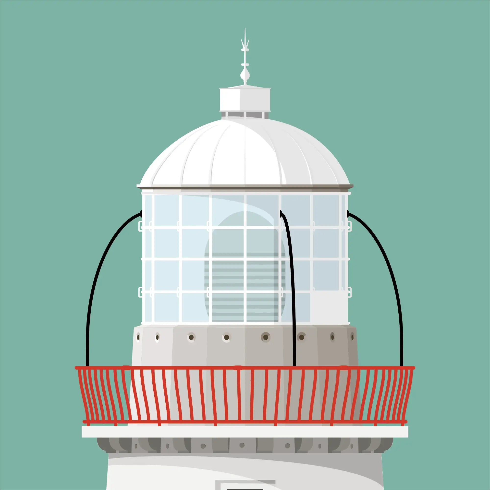 Eagle Island lighthouse, County Mayo, Ireland detail