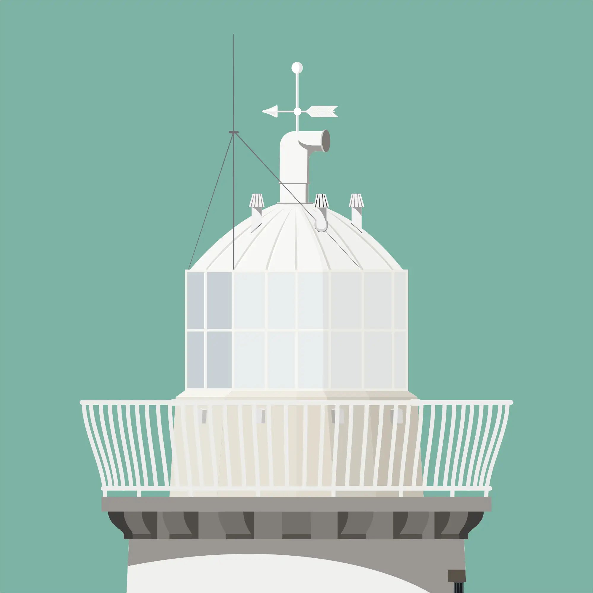 Duncannon_North lighthouse, County Wexford, Ireland detail