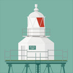 Moville lighthouse, County Donegal, Ireland detail