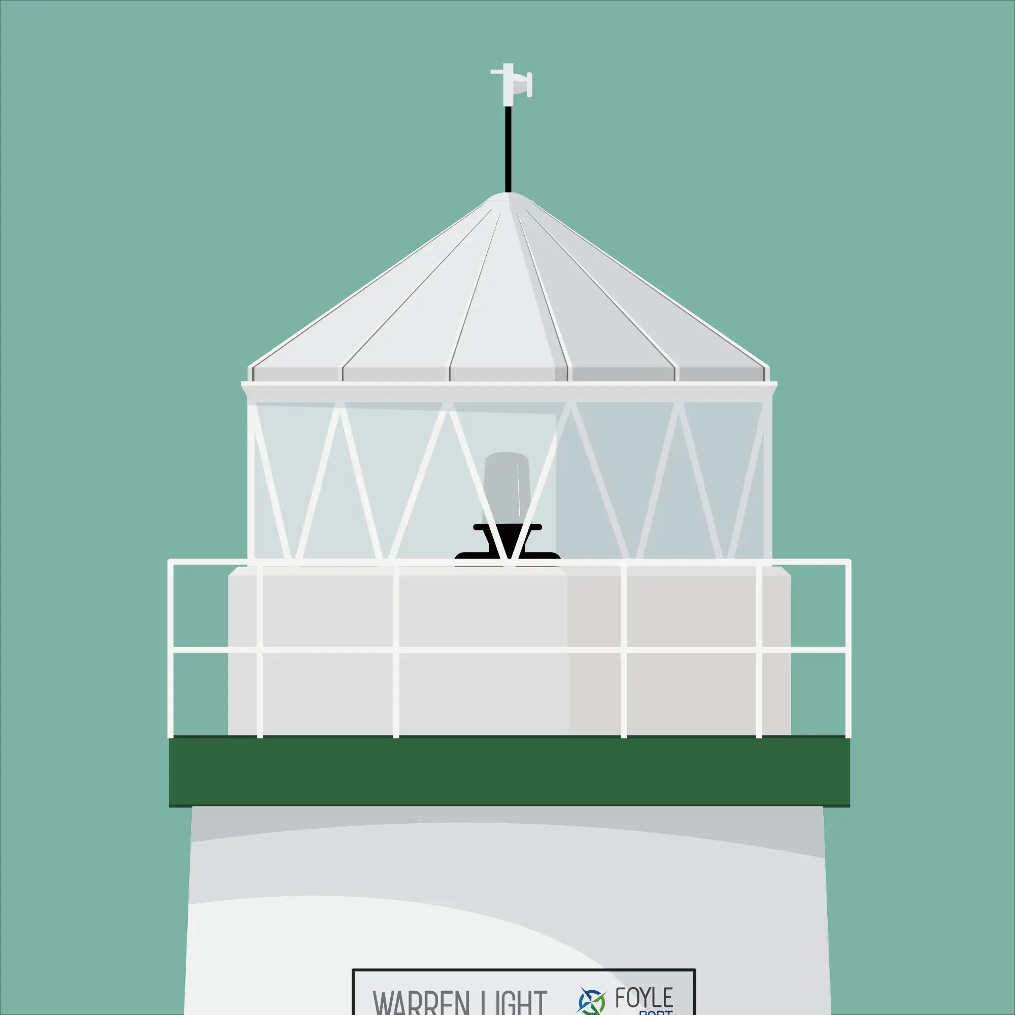 Warren_Point lighthouse, County Donegal, Ireland detail